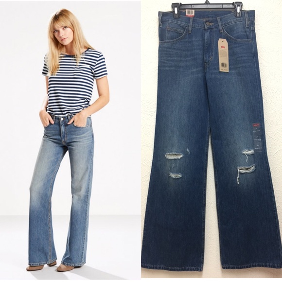 levi's vintage wide leg jeans